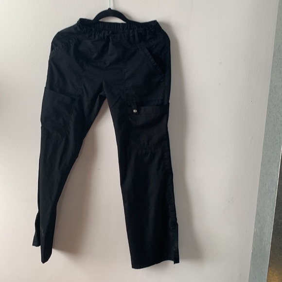 Scrubs Pant Low Rise Flare Leg Drawstring Cargo 21100 - Picture 8 of 12